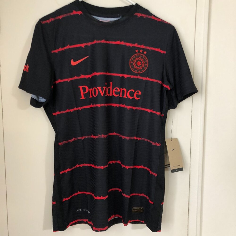 Nike DH8080-012 Womens Large Portland Thorns Soccer FC Jersey Black/Red